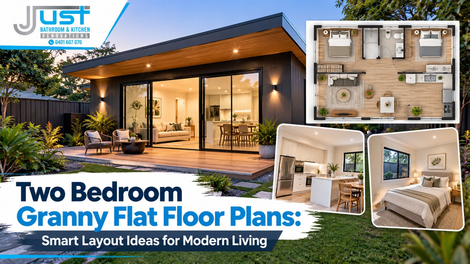 Two Bedroom Granny Flat Floor Plans